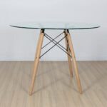 Mesa 1.20 redonda clear vidrio