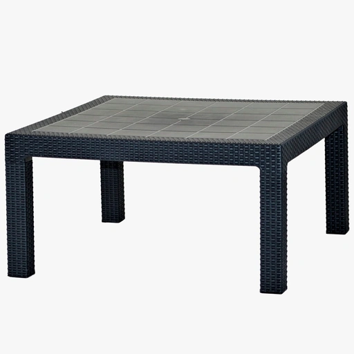 Mesa Baru simil Ratan 90 X 90 patas cortas - varios colores