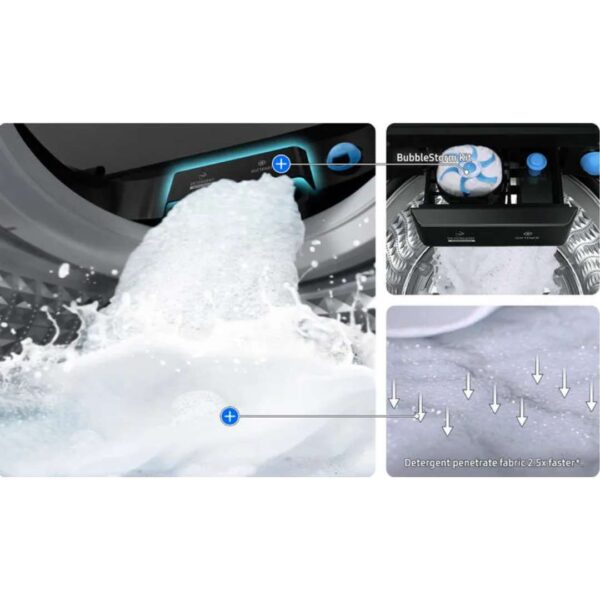 Lavarropas Samsung 8.5 kg 700 RPM Bco Carga Sup/Inverter