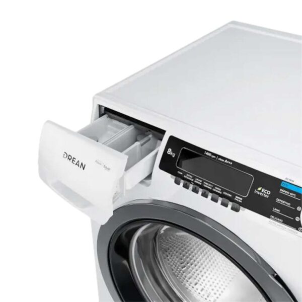 Lavarropas Drean 8 kg 1400 RPM Bco Inverter