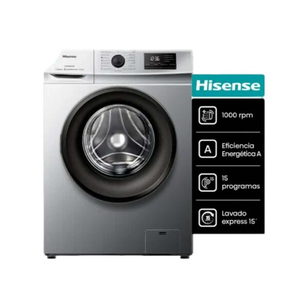 Lavarropas Hisense 6.5 kg 800 RPM Bco
