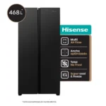 Heladera Hisense Negra 468 Lts Side By Side