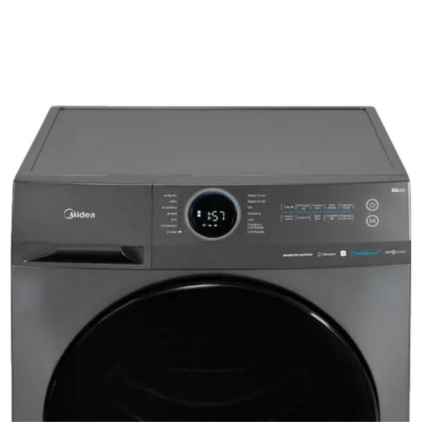 Lavarropas Midea 8 kg 1400 RPM Titanium Inverter Wi-Fi