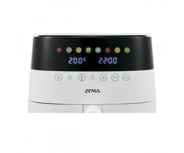 Freidora de aire Atma 8 litros, color blanca.