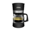 Cafetera Atma de filtro, 1,25 litros, color negra.