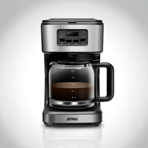 Cafetera Atma de filtro, 1,80 litros, digital, color acero.