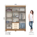 Placard 3 puertas / 3 cajones