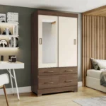 Placard 2 puertas / 4 cajones