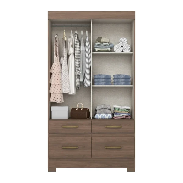 Placard 2 puertas / 4 cajones