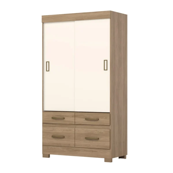 Placard 2 puertas / 4 cajones