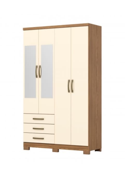 Placard 4 puertas / 3 cajones