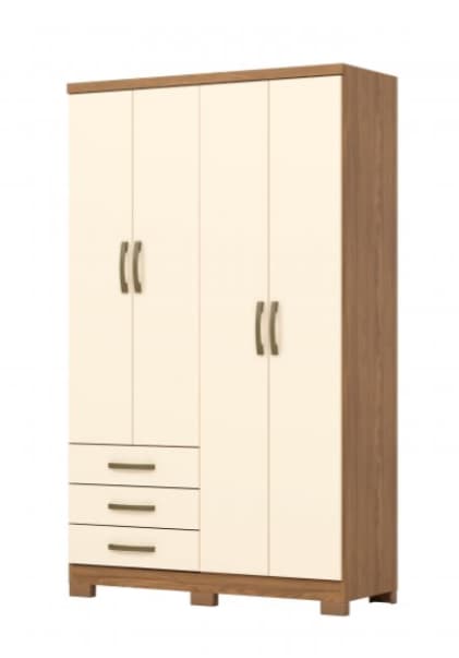 Placard 4 puertas / 3 cajones