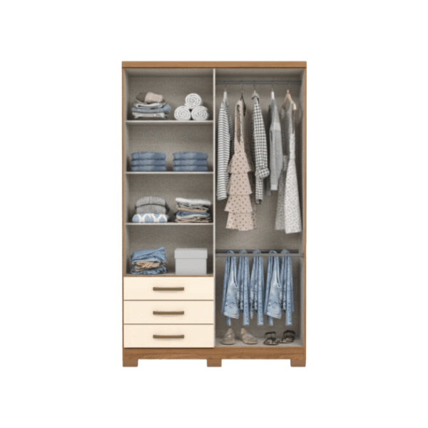 Placard 4 puertas / 3 cajones