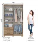 Placard 4 puertas / 3 cajones