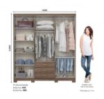 Placard 6 puertas / 3 cajones