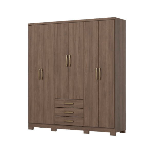Placard 6 puertas / 3 cajones