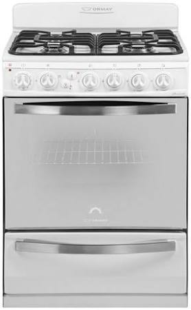 Cocina Ormay Gourmet Pro Blanca con Rejilla de Fundición