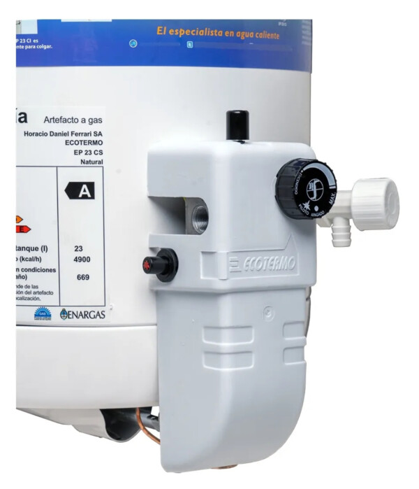 Termotanque Ecotermo 23 Lts C/Sup GN Alta Recuperacion