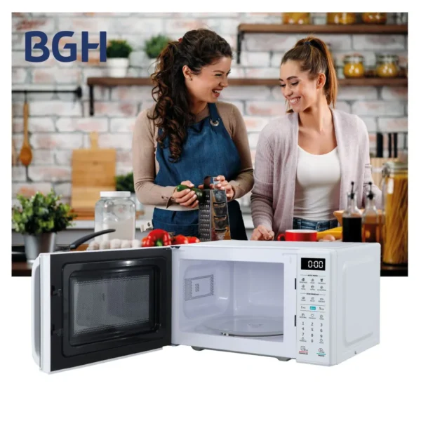 Microondas BGH 20 litros digital blanco