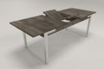 Mesa extensible rectangular con patas cromadas – 1,80 x 0,90