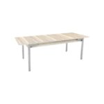 Mesa extensible rectangular con patas cromadas – 1,80 x 0,90