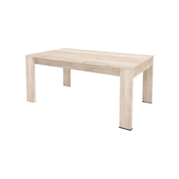 Mesa extensible rectangular con patas de melamina – 1,40 x 0,90