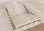 Mesa extensible rectangular con patas de melamina – 1,40 x 0,90