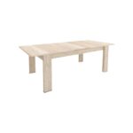 Mesa extensible rectangular con patas de melamina – 1,40 x 0,90