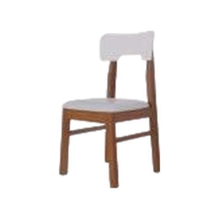 Silla de madera color castaño