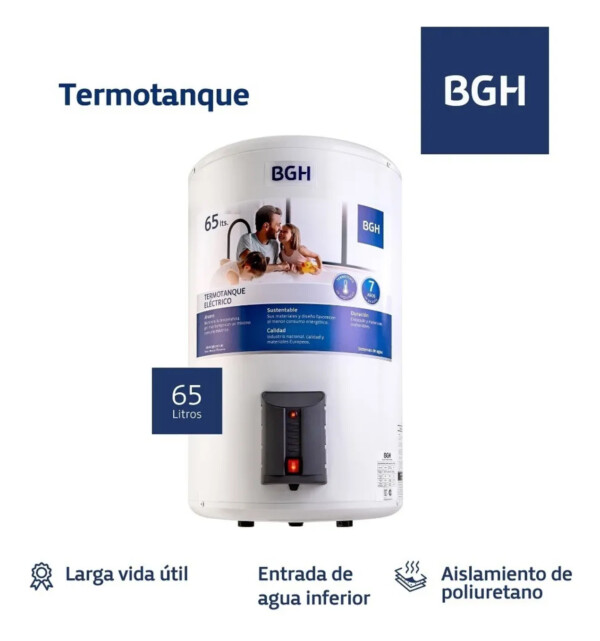 Termotanque BGH 65 Lts C/Inf Electrico