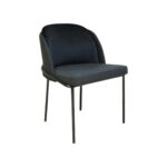 Silla color gris con patas negras