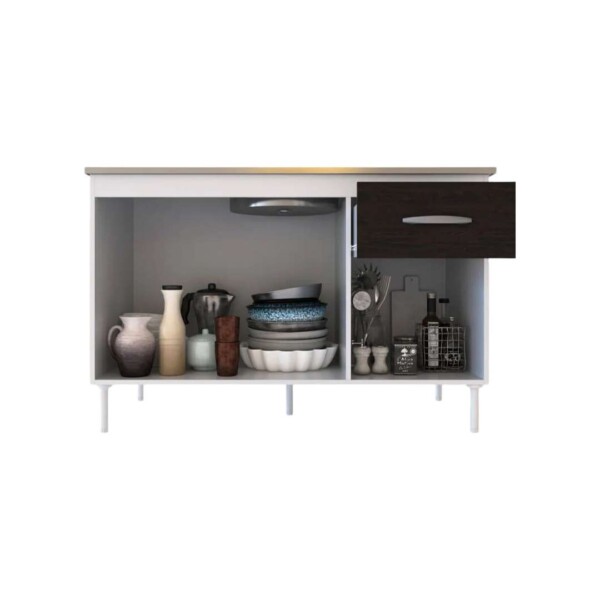 Bajo mesada Delos 1,20 m – 3 puertas / 1 cajón
