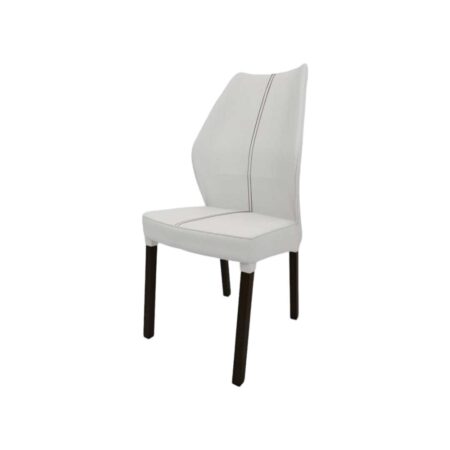 Silla de cuerina color tiza