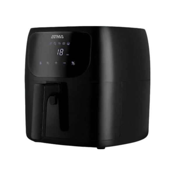Freidora de aire Atma 6,5 litros, color negra.