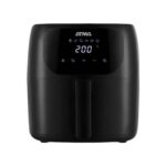Freidora de aire Atma 6,5 litros, color negra.