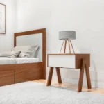 Mesa de luz infantil mediterráneo castaño