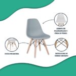 Silla color gris