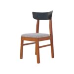 Silla de madera estilo mediterráneo color castaño