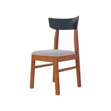 Silla de madera estilo mediterráneo color castaño