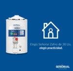 Termotanque Señorial 30 Lts C/Dual MG Gas Zafiro 33000