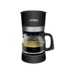 Cafetera Atma de filtro, 1,25 litros, color negra.