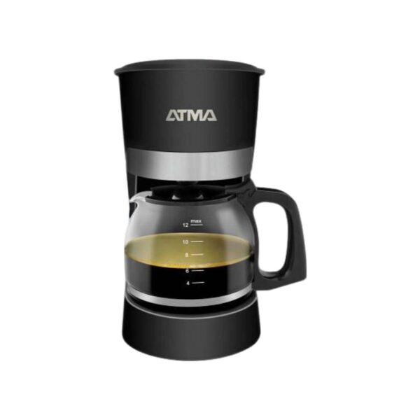 Cafetera Atma de filtro, 1,25 litros, color negra.