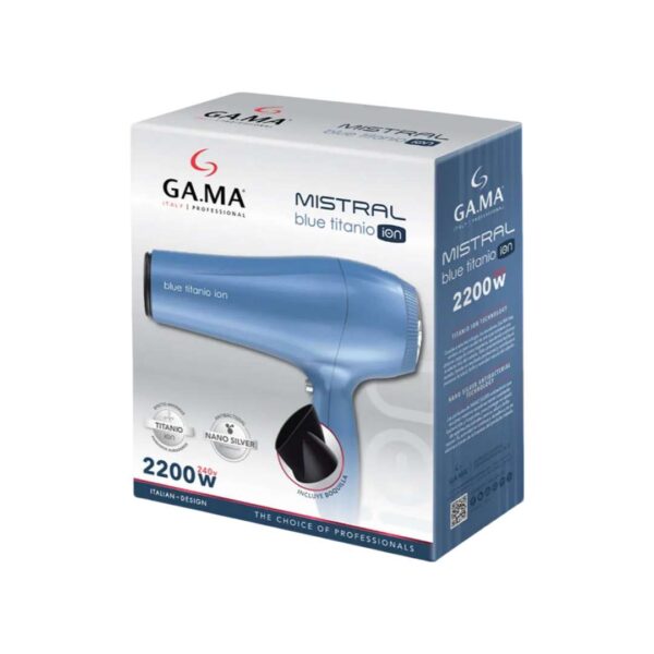 Secador de Cabello GAMA Mistral Blue Titanium