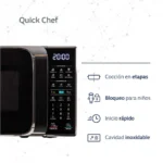 Microondas BGH 20 litros digital negro 700W