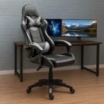 Sillón gamer Decototale negro y gris