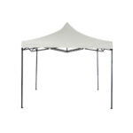 Gazebo Laury 3 x 3 m, tela Oxford, blanco, plegable