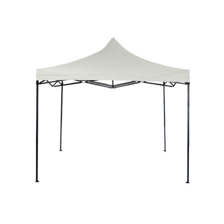 Gazebo Laury 3 x 3 m, tela Oxford, blanco, plegable