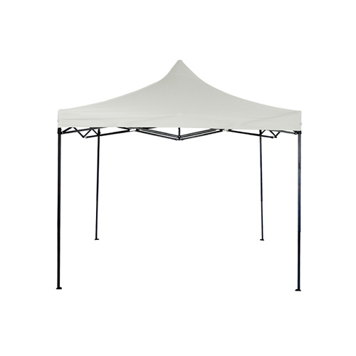 Gazebo Laury 3 x 3 m, tela Oxford, blanco, plegable