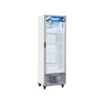 Exhibidora vertical Briket Master 4300 — 417 L, con cenefa inferior