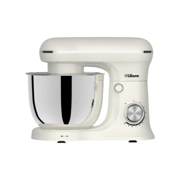 Batidora Planetaria Liliana Mixtime Crema – 1000 W, Bowl 5 L, 10 Velocidades